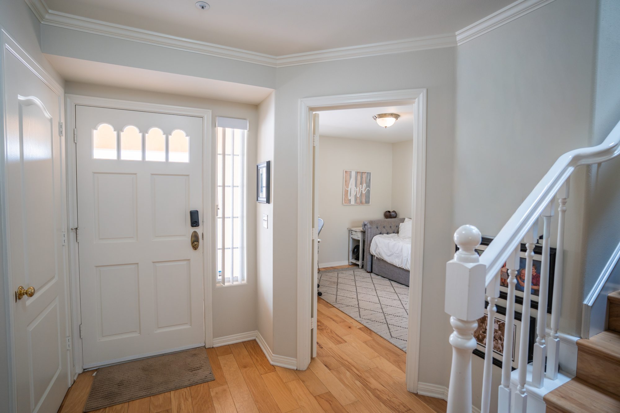 Downstairs flex bedroom currently used as a home office
